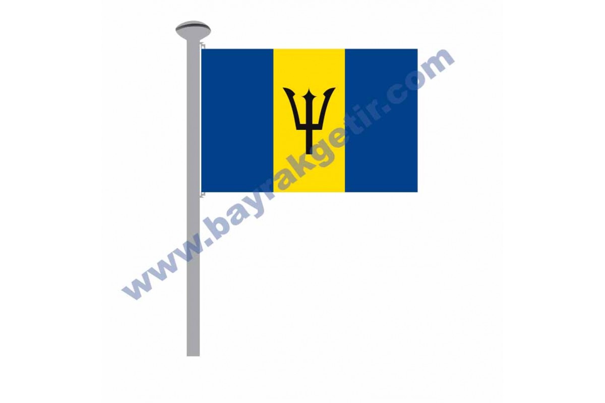 BARBADOS GÖNDER BAYRAK 50x75 ( EBAT SEÇİNİZ ) BARBADOS GÖNDER BAYRAK 50x75 ( EBAT SEÇİNİZ )